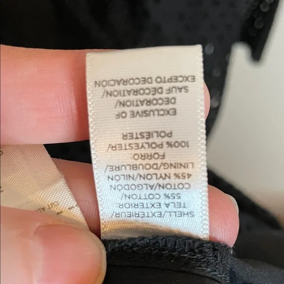 LOFT Black Long Sleeve Lace Dress Stevie nicks approved - Picture 7 of 8